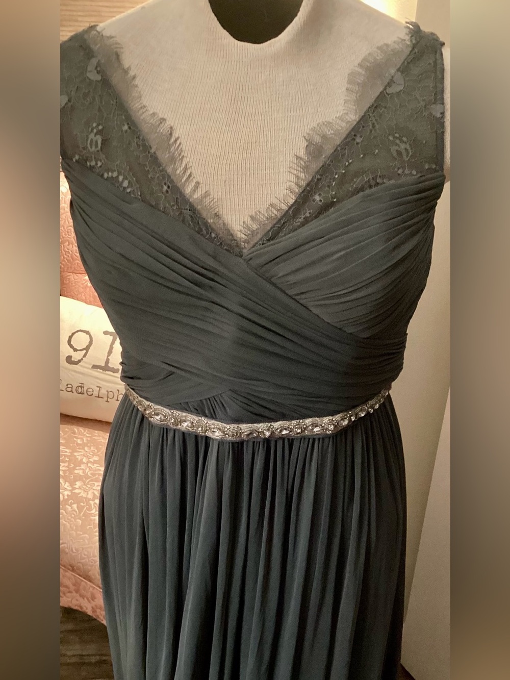Anthropologie Hitherto BHLDN gown  with Beaded Waistband